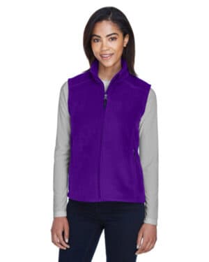 CAMPUS PURPLE Core365 78191 ladies' journey fleece vest