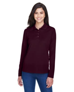 78192 ladies' pinnacle performance long-sleeve piqu polo