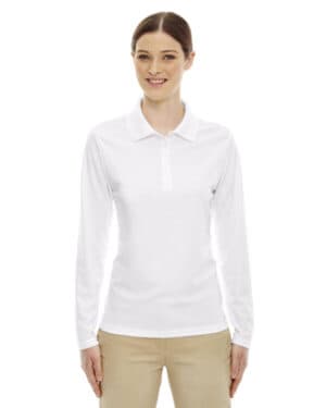 78192 ladies' pinnacle performance long-sleeve piqu polo