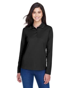 78192 ladies' pinnacle performance long-sleeve piqu polo