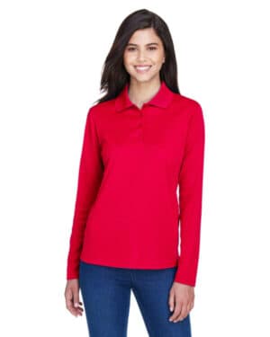 CLASSIC RED 78192 ladies' pinnacle performance long-sleeve piqu polo