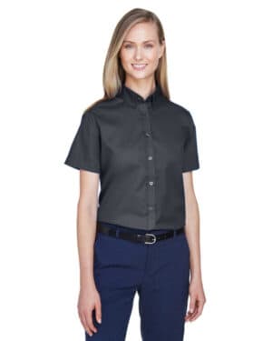 Core365 78194 ladies' optimum short-sleeve twill shirt