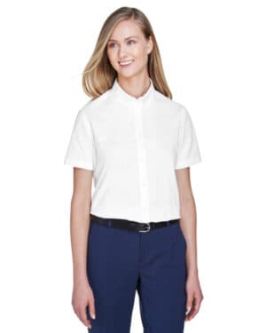 Core365 78194 ladies' optimum short-sleeve twill shirt