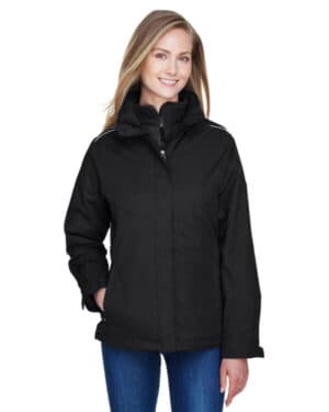 BLACK 78205 ladies' region 3-in-1 jacket with fleece liner