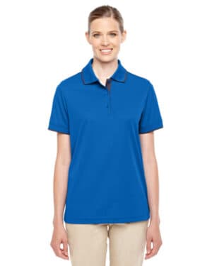 78222 ladies' motive performance piqu polo with tipped collar