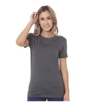 CHARCOAL Bayside 9625 women's fine jersey t-shirt
