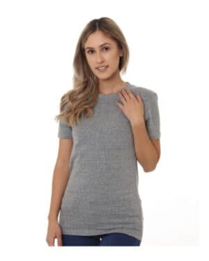 TRI ATHLETIC GREY Bayside 5810 women's usa-made triblend t-shirt
