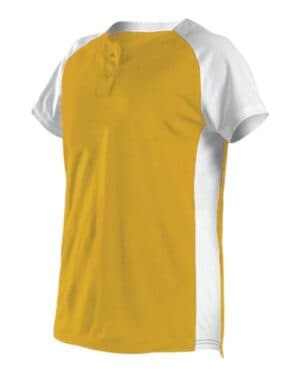 Alleson athletic 522PDW women's two button fastpitch jersey