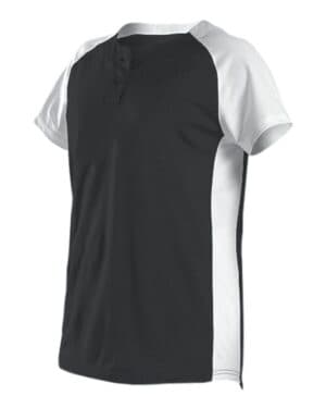 Alleson athletic 522PDWG girls' two button fastpitch jersey