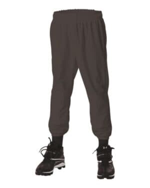 BLACK Alleson athletic LLBDK2 youth pull-up baseball pants