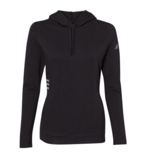 BLACK Adidas A451 women's lightweight hooded sweatshirt