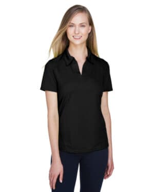 BLACK 78632 ladies' recycled polyester performance piqu polo