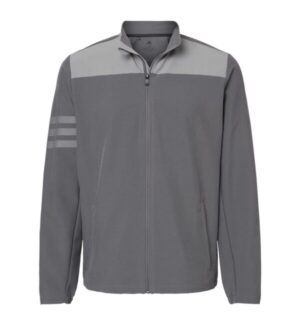 GREY FIVE/ GREY THREE Adidas A267 3-stripes full-zip jacket