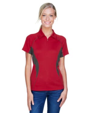 78657 ladies' serac utk coollogik performance zippered polo