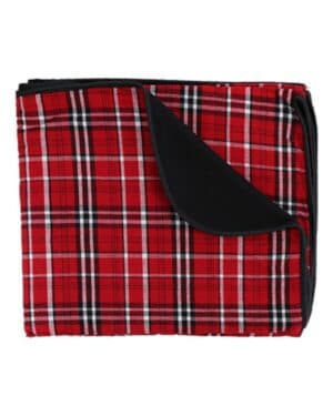 RED/ BLACK Boxercraft FB250 flannel blanket