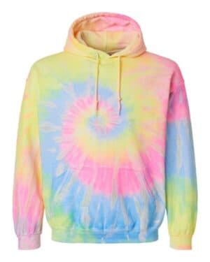 DAYGLO Dyenomite 680VR blended tie-dyed hooded sweatshirt