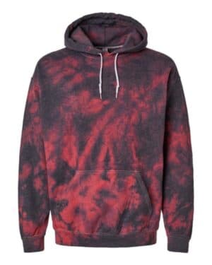 Dyenomite 680VR blended tie-dyed hooded sweatshirt