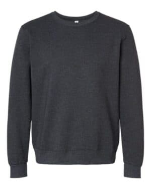 BLACK INK HEATHER 701MR eco premium blend ring-spun crewneck sweatshirt
