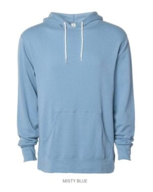 MISTY BLUE Independent trading co AFX90UN unisex lightweight hooded sweatshirt