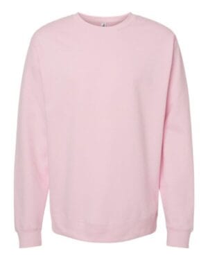 LIGHT PINK Independent trading co SS3000 midweight sweatshirt