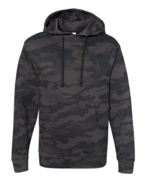 BLACK CAMO Independent trading co SS4500 midweight hooded sweatshirt