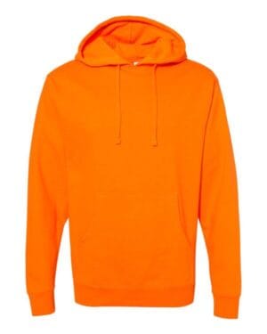 SAFETY ORANGE Independent trading co SS4500 midweight hooded sweatshirt