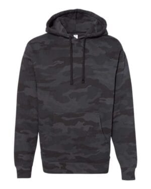 BLACK CAMO Independent trading co IND4000 heavyweight hooded sweatshirt