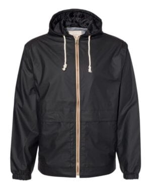 BLACK Weatherproof 193910 vintage hooded rain jacket