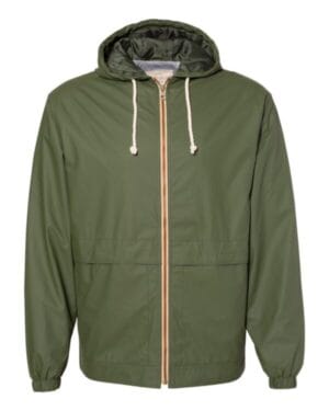 BRONZE GREEN Weatherproof 193910 vintage hooded rain jacket