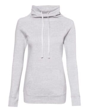 Mv sport W20155 womens space-dyed cowl neck sweatshirt