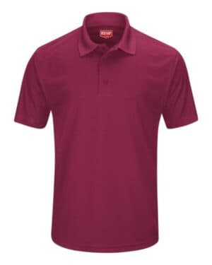 BURGUNDY SK96 short sleeve performance knit pocketless core polo