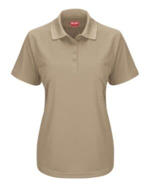 SK97 women's short sleeve performance knit pocketless core polo