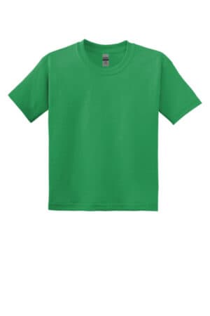 IRISH GREEN 8000B gildan youth dryblend 50 cotton/50 poly t-shirt