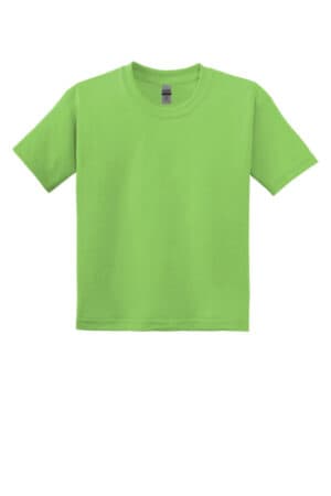 LIME 8000B gildan youth dryblend 50 cotton/50 poly t-shirt