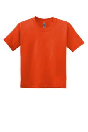 ORANGE 8000B gildan youth dryblend 50 cotton/50 poly t-shirt