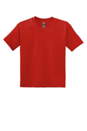 RED 8000B gildan youth dryblend 50 cotton/50 poly t-shirt