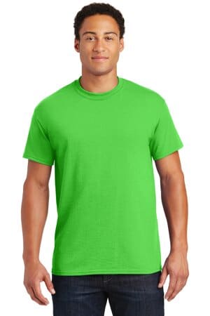 ELECTRIC GREEN 8000 gildan-dryblend 50 cotton/50 poly t-shirt