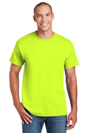 SAFETY GREEN 8000 gildan-dryblend 50 cotton/50 poly t-shirt