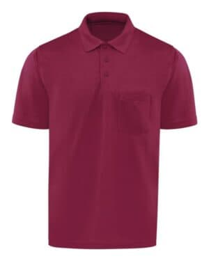 BURGUNDY Red kap SK98 short sleeve performance knit pocket polo