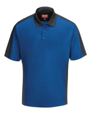 Red kap SK54 short sleeve performance knit two tone polo