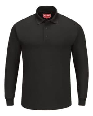 BLACK Red kap SK6L long sleeve performance knit polo