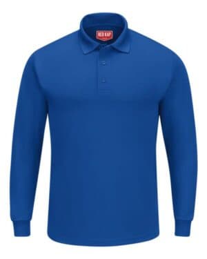 ROYAL BLUE Red kap SK6L long sleeve performance knit polo