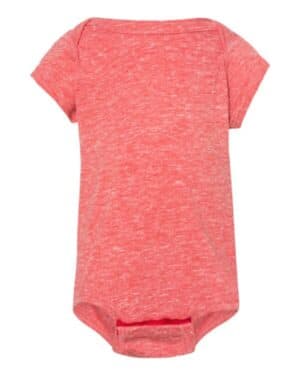 RED MELANGE Rabbit skins 4491 infant harborside mlange bodysuit
