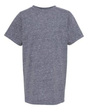 NAVY MELANGE Lat 6191 youth harborside mlange tee