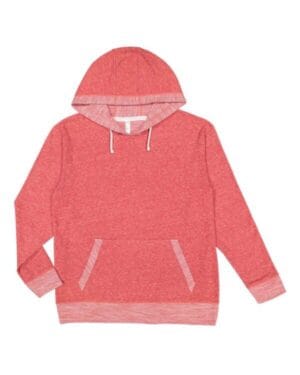 RED MELANGE 6779 harborside mlange french terry hooded pullover