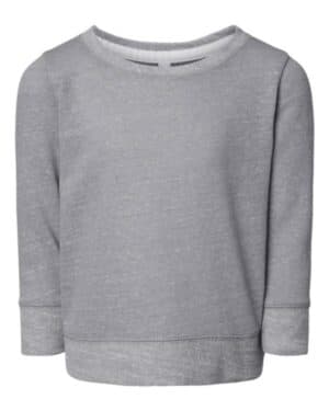 GREY MELANGE Rabbit skins 3379 toddler harborside mlange french terry crew