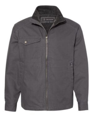 CHARCOAL 5037 endeavor canyon cloth canvas jacket with sherpa lining