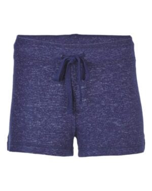 NAVY HEATHER Boxercraft L11 women's cuddle fleece shorts
