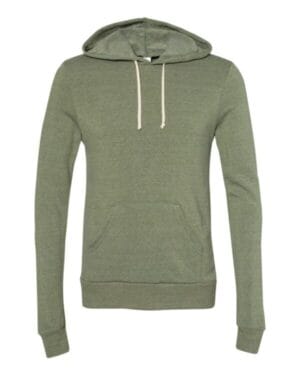 ECO TRUE ARMY GREEN Alternative 9595 challenger eco-fleece hooded sweatshirt