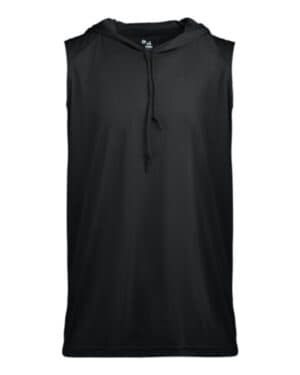 BLACK Badger 2108 youth b-core sleeveless hooded t-shirt